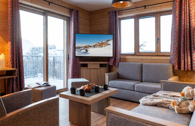 Apartment mit 3 Schlafzimmern in La Plagne Tarentaise mit schwimmbad und sauna - Foto 10