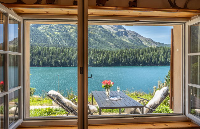 Apartment mit 2 Schlafzimmern in Sankt Moritz mit garten - Foto 8
