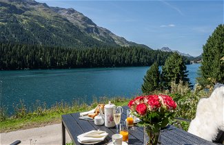 Foto 1 - Appartamento con 1 camera da letto a Sankt Moritz con giardino e vista sulle montagne