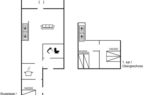 Foto 2 - Appartamento con 3 camere da letto a Blokhus con terrazza