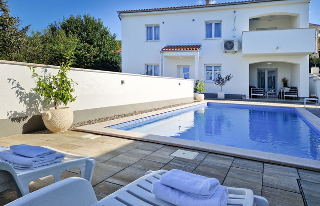Casa de 6 quartos em Crikvenica com piscina privada e jardim - Foto 30