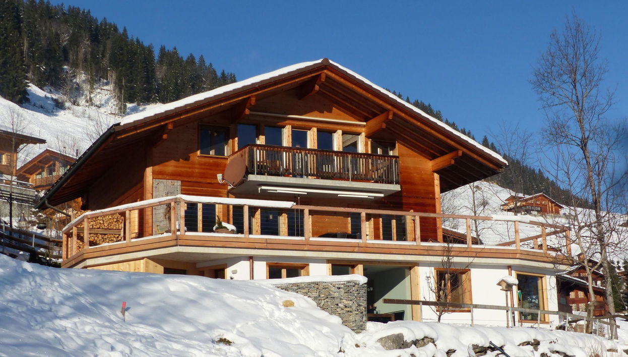 Apartment mit 3 Schlafzimmern in Lenk mit garten - Foto 1