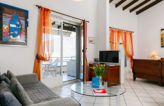 Apartment mit 2 Schlafzimmern in Gambarogno mit schwimmbad und garten - Foto 4