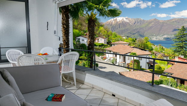 Apartment mit 2 Schlafzimmern in Gambarogno mit schwimmbad und garten - Foto 2