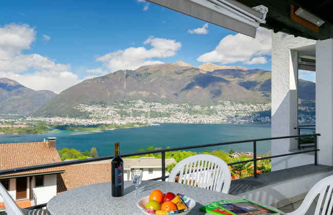 Apartment mit 2 Schlafzimmern in Gambarogno mit schwimmbad und garten - Foto 1