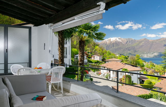 Apartment mit 2 Schlafzimmern in Gambarogno mit schwimmbad und garten - Foto 14