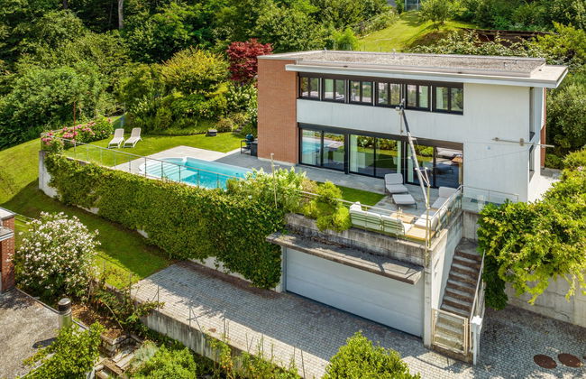 Casa de 4 quartos em Lugano com piscina privada e jardim - Foto 24