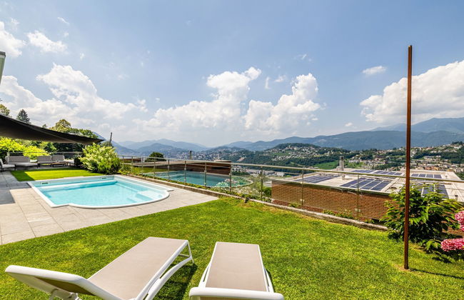 Casa de 4 quartos em Lugano com piscina privada e jardim - Foto 30