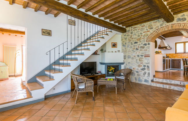 Casa de 4 quartos em Casole d'Elsa com piscina privada e jardim - Foto 8