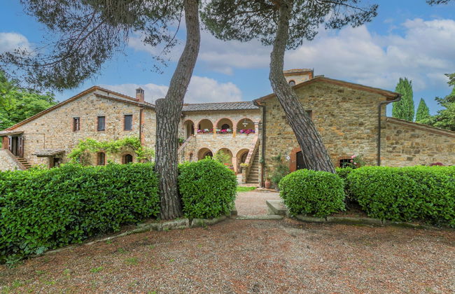 Apartamento de 2 quartos em Castellina in Chianti com piscina e jardim - Foto 28