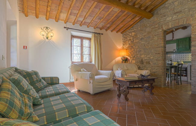 Apartamento de 2 quartos em Castellina in Chianti com piscina e jardim - Foto 6