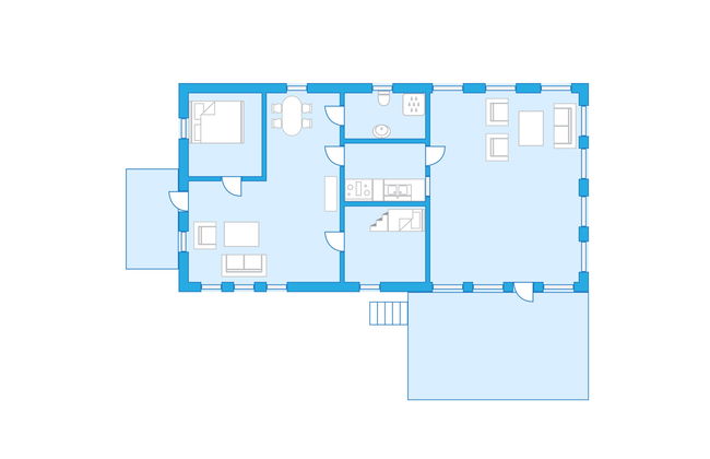 Haus mit 2 Schlafzimmern in Fjälkinge mit garten und terrasse - Foto 22