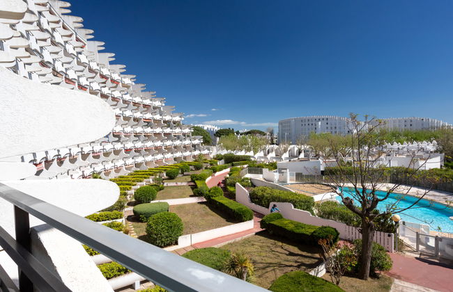 Apartamento de 1 quarto em La Grande-Motte com piscina e terraço - Foto 5