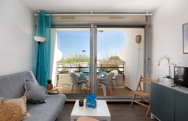 Apartamento de 1 quarto em La Grande-Motte com piscina e terraço - Foto 19