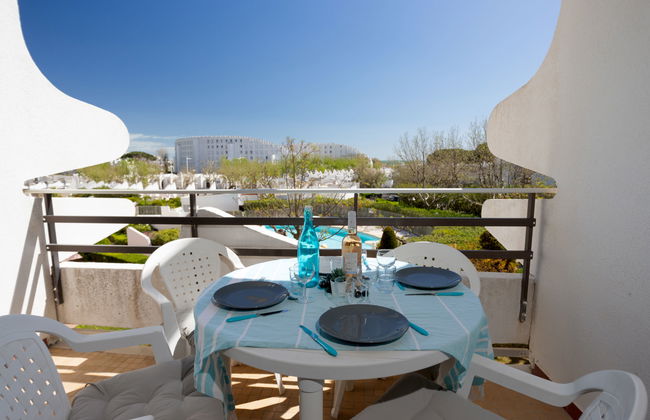 Apartamento de 1 quarto em La Grande-Motte com piscina e terraço - Foto 21