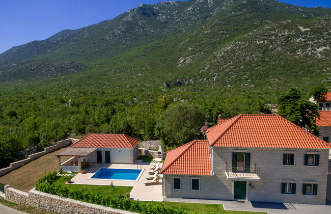 Casa con 4 camere da letto a Zagvozd con piscina privata e giardino - Foto 34
