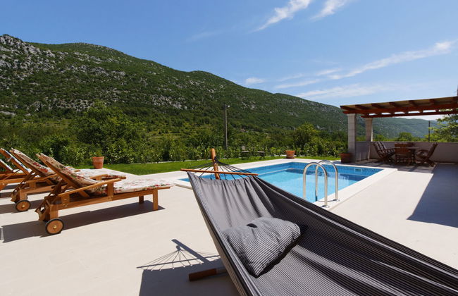 Casa con 4 camere da letto a Zagvozd con piscina privata e giardino - Foto 40