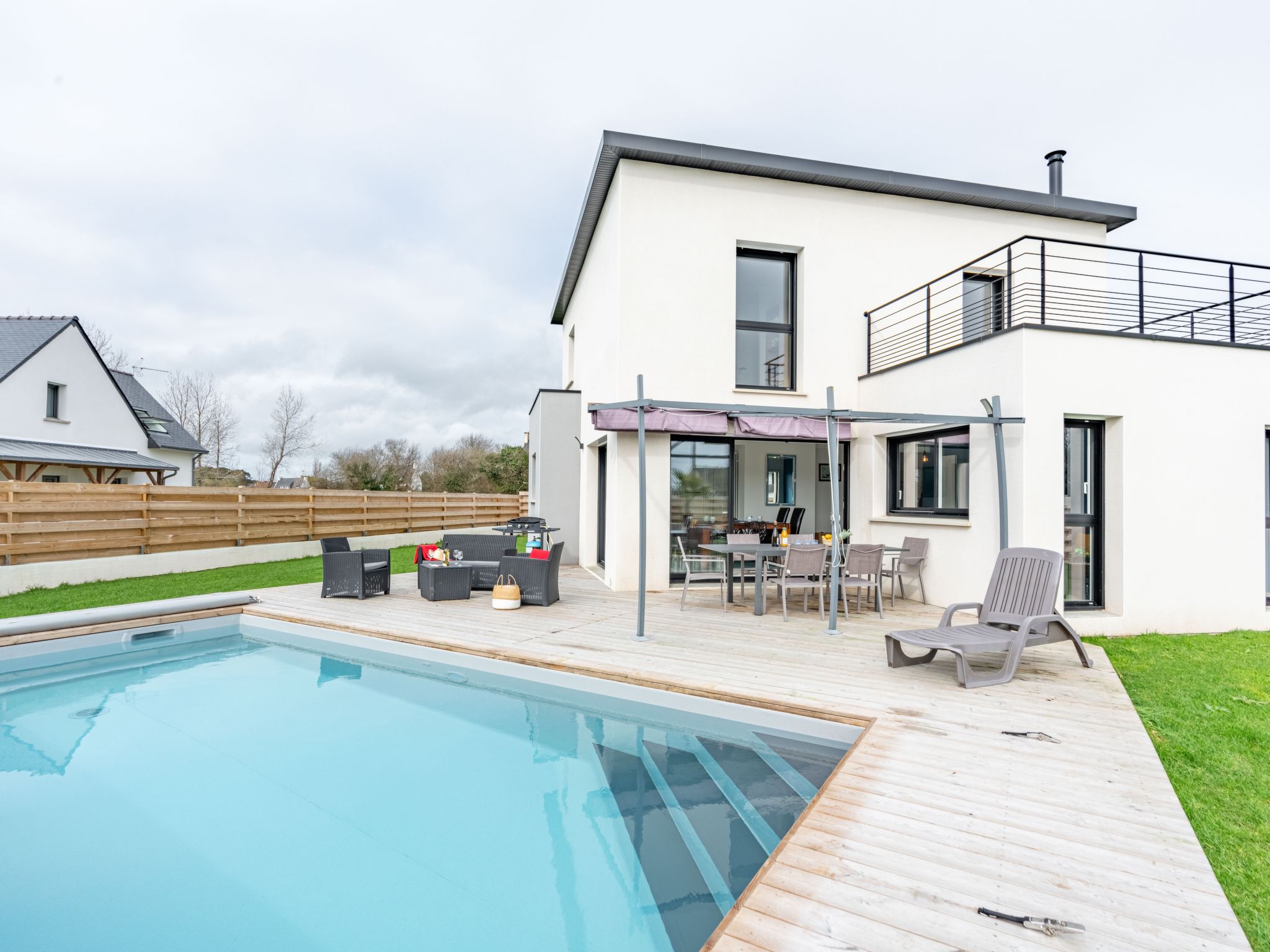 Photo 11 - Maison de 3 chambres à Treffiagat avec piscine privée et jardin