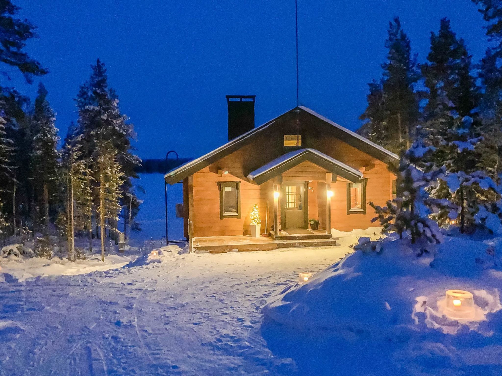 Foto 1 - Casa con 2 camere da letto a Kuusamo con sauna e vista sulle montagne