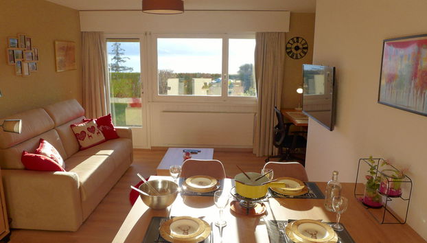 Apartamento de 2 quartos em Icogne com jardim e terraço - Foto 2