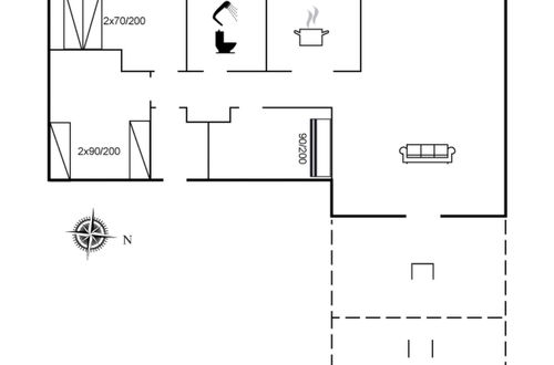 Foto 18 - Haus mit 3 Schlafzimmern in Vejers Strand mit terrasse