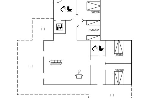Foto 2 - Casa de 4 quartos em Saltum com terraço e sauna