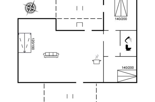 Foto 2 - Casa de 2 quartos em Idestrup com terraço
