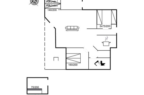 Foto 12 - Casa de 2 quartos em Rømø com terraço