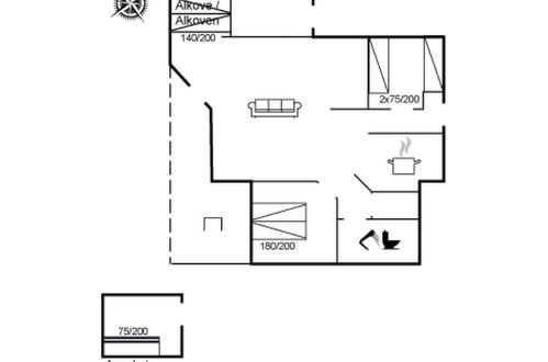 Foto 12 - Haus mit 2 Schlafzimmern in Rømø mit terrasse