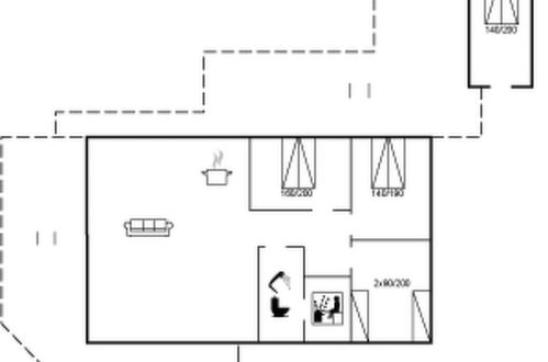Foto 24 - Casa de 3 habitaciones en Vejers Strand con terraza y sauna