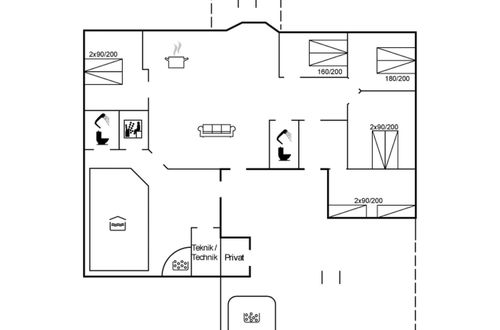 Foto 2 - Casa con 5 camere da letto a Blåvand con piscina privata e terrazza
