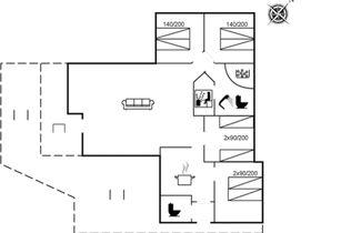 Foto 2 - Casa de 4 quartos em Vejers Strand com terraço e sauna