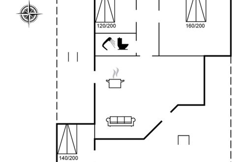 Foto 1 - Casa de 2 quartos em Rømø com terraço
