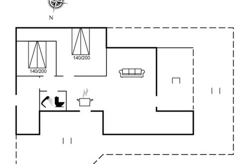 Foto 21 - Casa de 2 quartos em Gedser com terraço