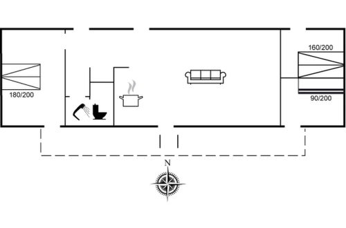 Foto 2 - Casa de 3 quartos em Sjællands Odde com terraço