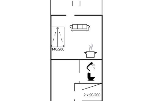 Foto 2 - Apartamento de 1 quarto em Bogense com terraço