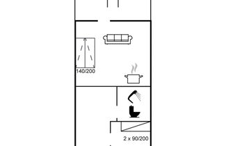 Foto 2 - Apartamento de 1 quarto em Bogense com terraço