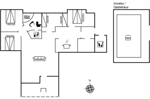 Photo 2 - Maison de 4 chambres à Hals avec piscine privée et terrasse