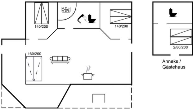 Casa de 2 quartos em Thyholm com terraço e banheira de hidromassagem - Foto 2