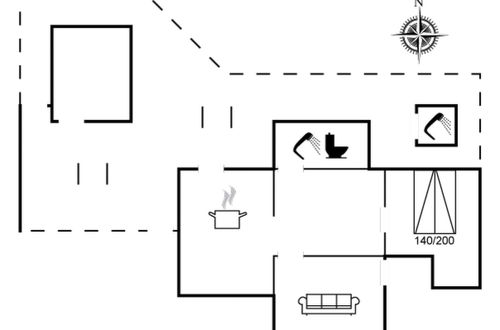 Foto 2 - Casa con 1 camera da letto a Løkken con terrazza
