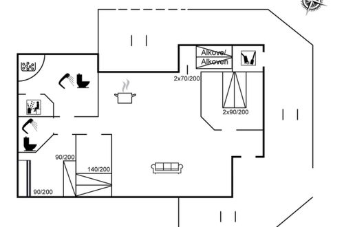 Foto 26 - Casa de 3 quartos em Løkken com terraço e sauna