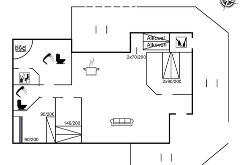 Foto 2 - Casa de 3 quartos em Løkken com terraço e sauna