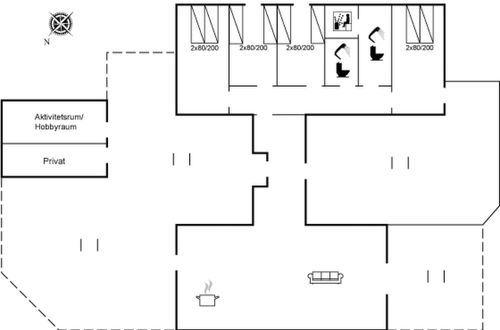 Foto 2 - Casa de 4 quartos em Løkken com terraço e sauna