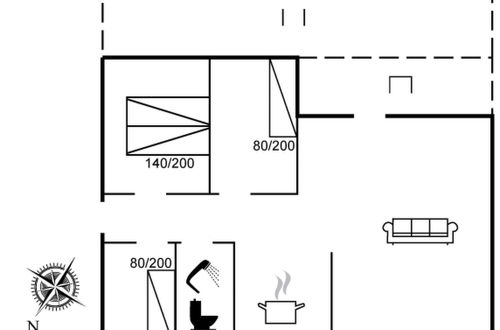 Foto 2 - Casa de 3 quartos em Løkken com terraço