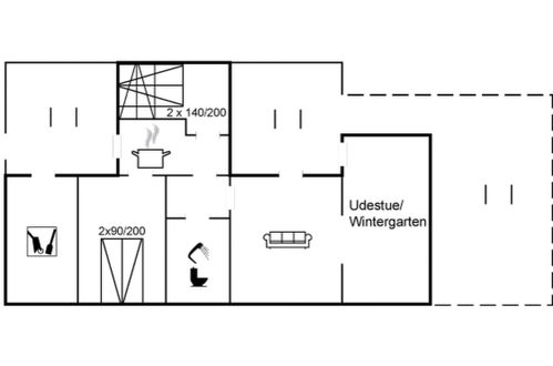 Foto 20 - Casa de 2 quartos em Løkken com terraço