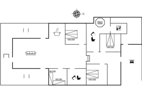 Foto 2 - Casa de 4 quartos em Hvide Sande com terraço e sauna