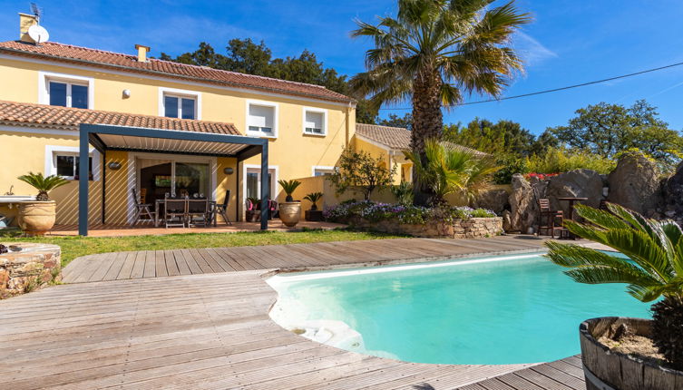 Foto 1 - Casa con 3 camere da letto a Bormes-les-Mimosas con piscina privata e vista mare