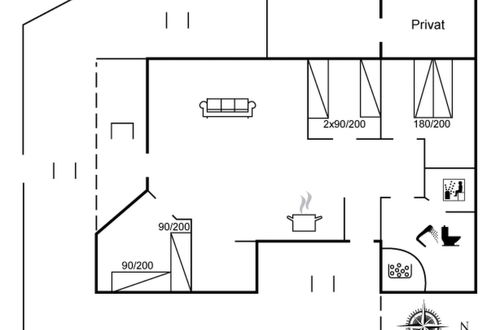 Photo 22 - 3 bedroom House in Toftlund with terrace and sauna