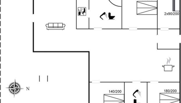 Casa de 4 quartos em Højslev com terraço e sauna - Foto 2