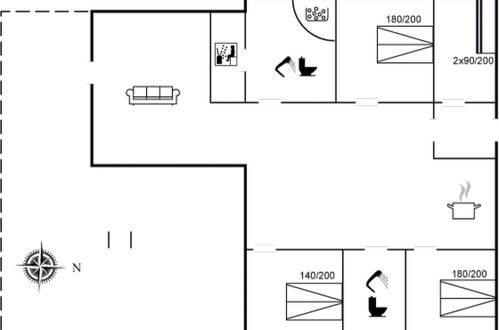 Foto 37 - Casa de 4 quartos em Højslev com terraço e sauna